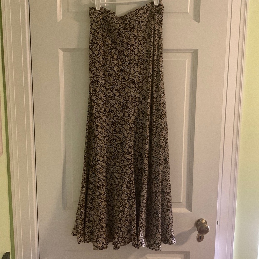 Zara Floral Midi Skirt